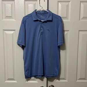Tommy Bahama Men's Light Blue Polo Shirt